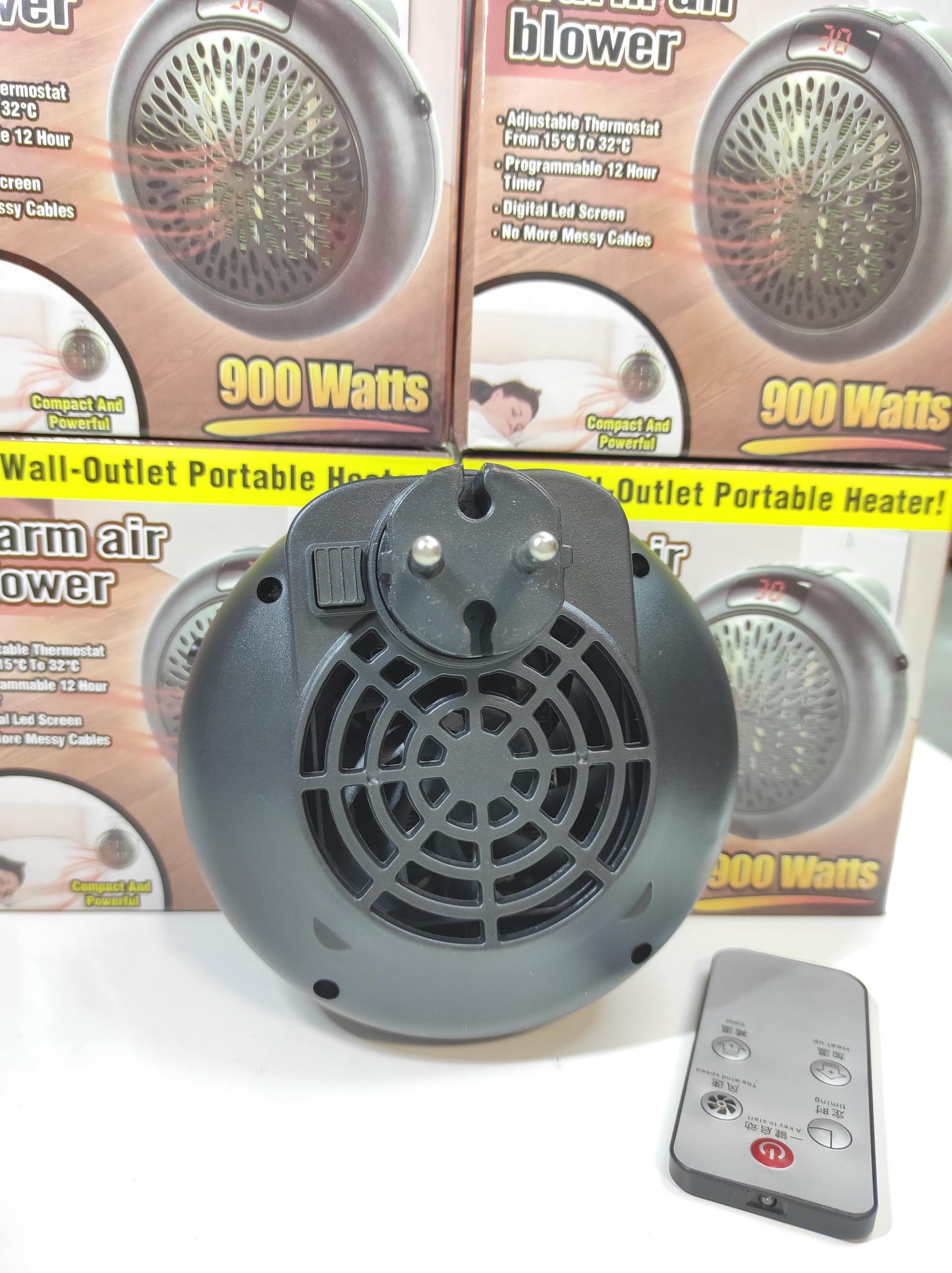 Calefactor Redondo Portátil 900 Watts Negro - additional image 9